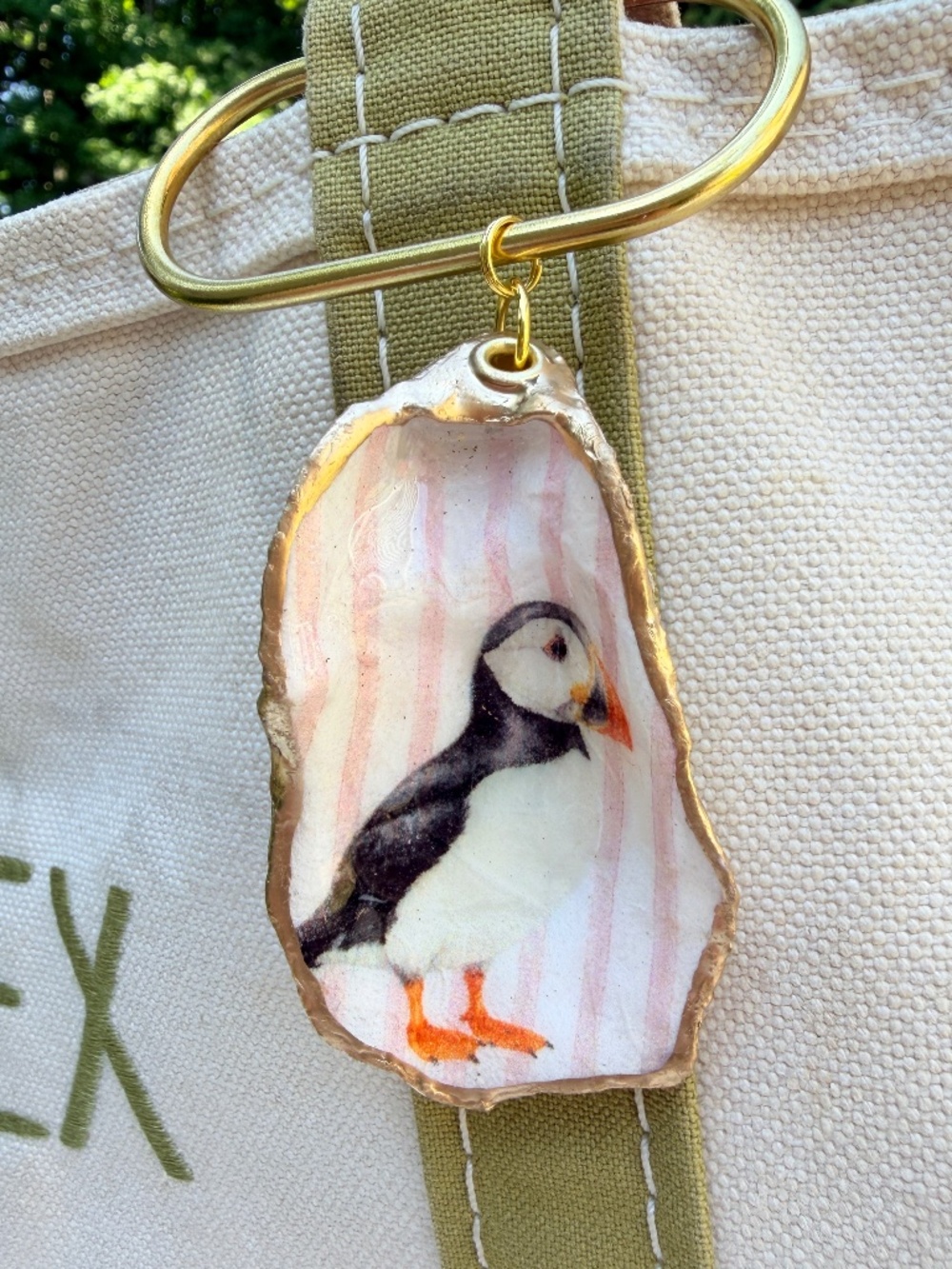 Puffin Tote Bag Charm